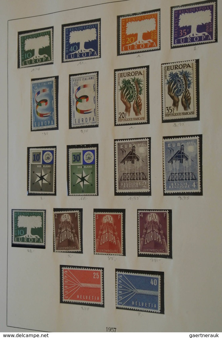 28689 Europa-Union (CEPT): 1956/96: Mostly MNH Collection Europe CEPT 1956-1996 In 5 Albums And Also 3 Sto - Autres - Europe