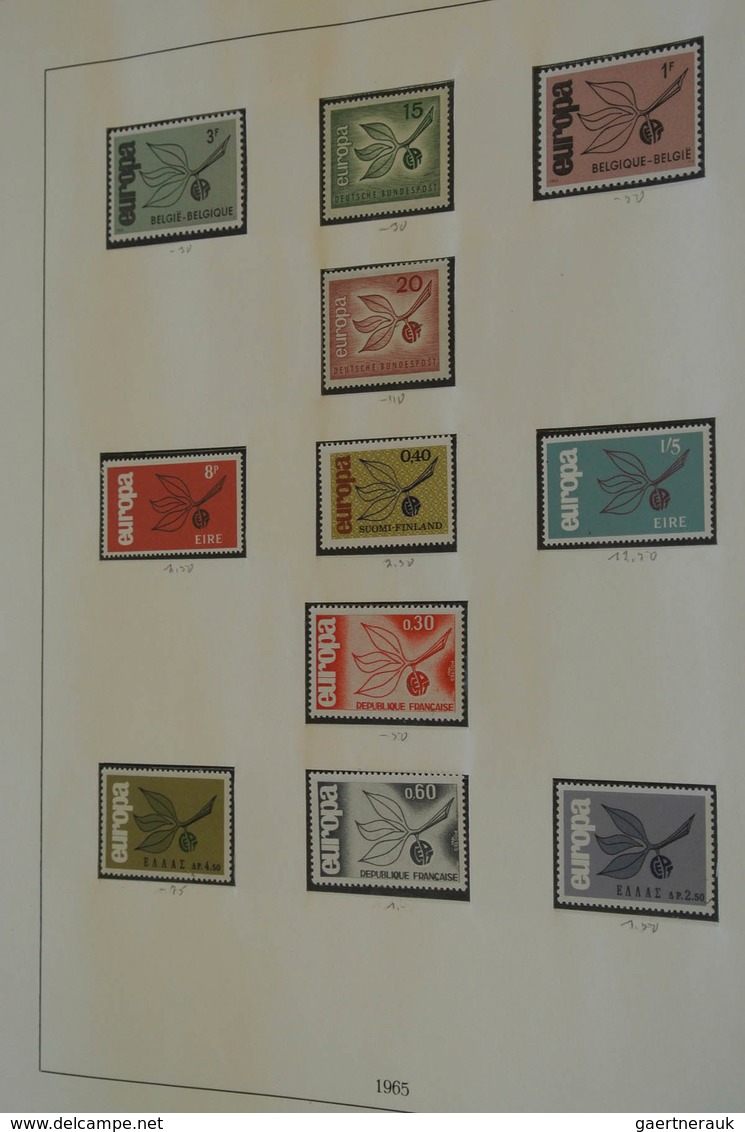 28689 Europa-Union (CEPT): 1956/96: Mostly MNH collection Europe CEPT 1956-1996 in 5 albums and also 3 sto
