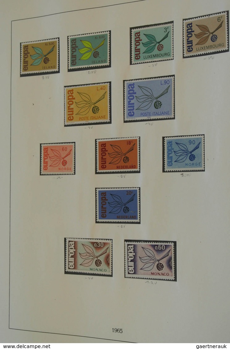 28689 Europa-Union (CEPT): 1956/96: Mostly MNH collection Europe CEPT 1956-1996 in 5 albums and also 3 sto