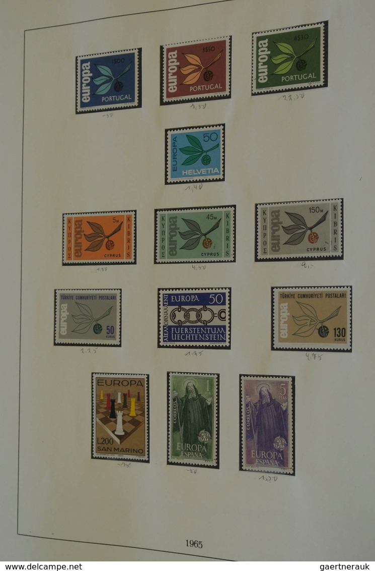 28689 Europa-Union (CEPT): 1956/96: Mostly MNH collection Europe CEPT 1956-1996 in 5 albums and also 3 sto