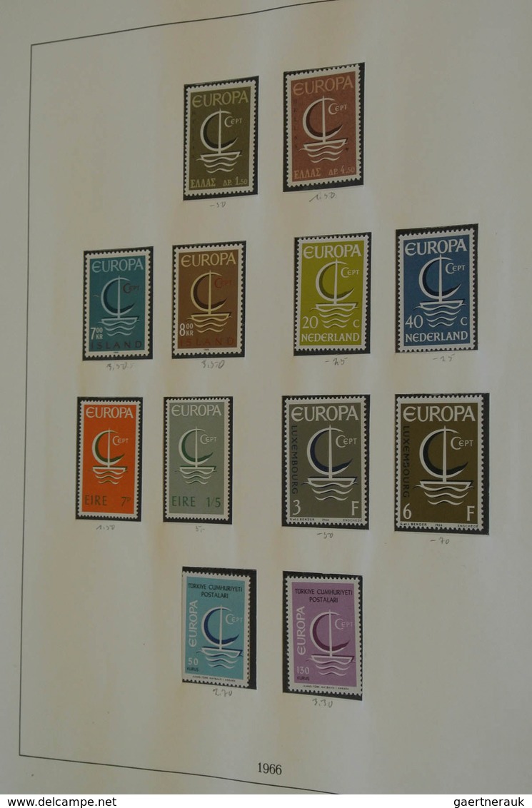 28689 Europa-Union (CEPT): 1956/96: Mostly MNH collection Europe CEPT 1956-1996 in 5 albums and also 3 sto