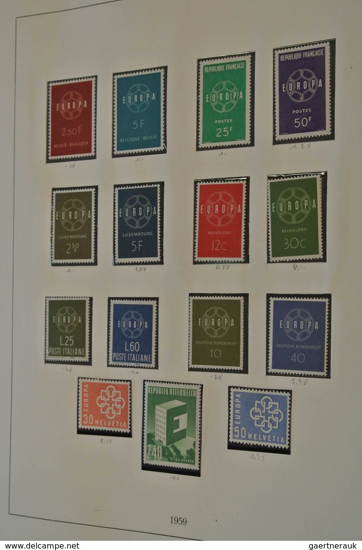 28689 Europa-Union (CEPT): 1956/96: Mostly MNH collection Europe CEPT 1956-1996 in 5 albums and also 3 sto