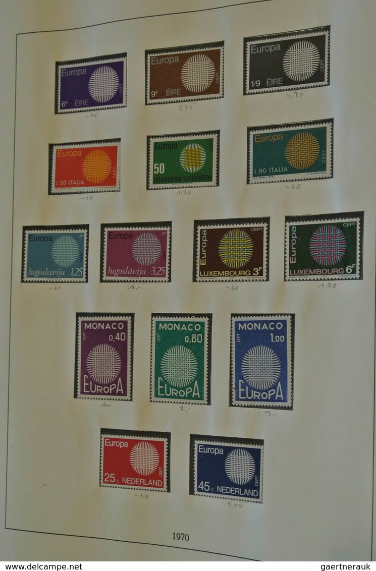 28689 Europa-Union (CEPT): 1956/96: Mostly MNH collection Europe CEPT 1956-1996 in 5 albums and also 3 sto