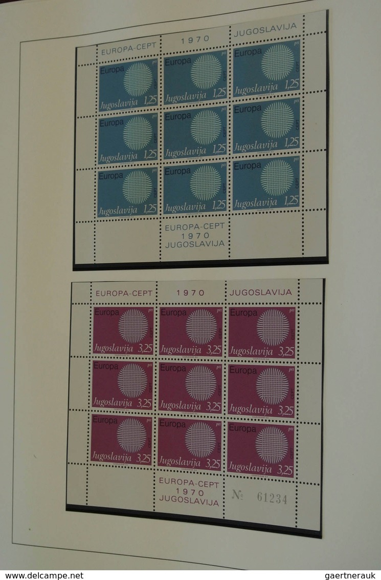 28689 Europa-Union (CEPT): 1956/96: Mostly MNH collection Europe CEPT 1956-1996 in 5 albums and also 3 sto