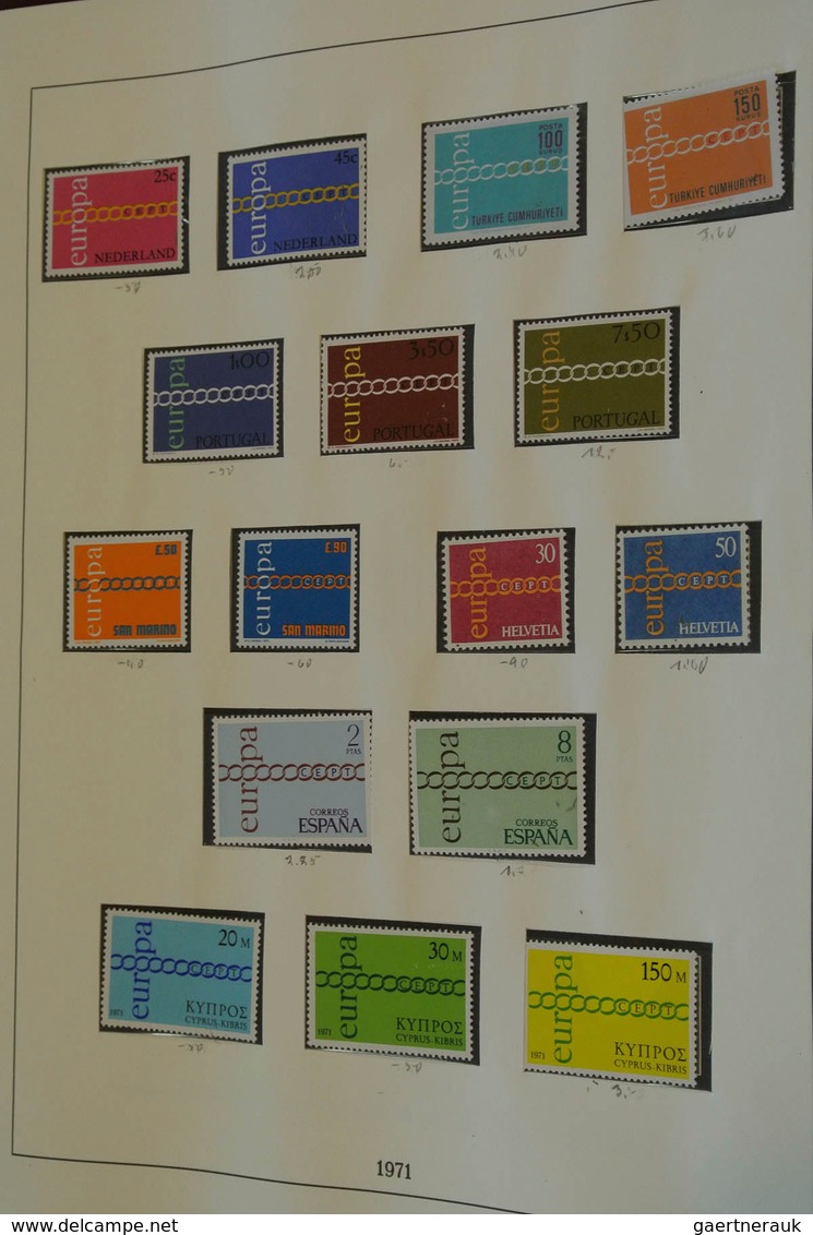 28689 Europa-Union (CEPT): 1956/96: Mostly MNH collection Europe CEPT 1956-1996 in 5 albums and also 3 sto