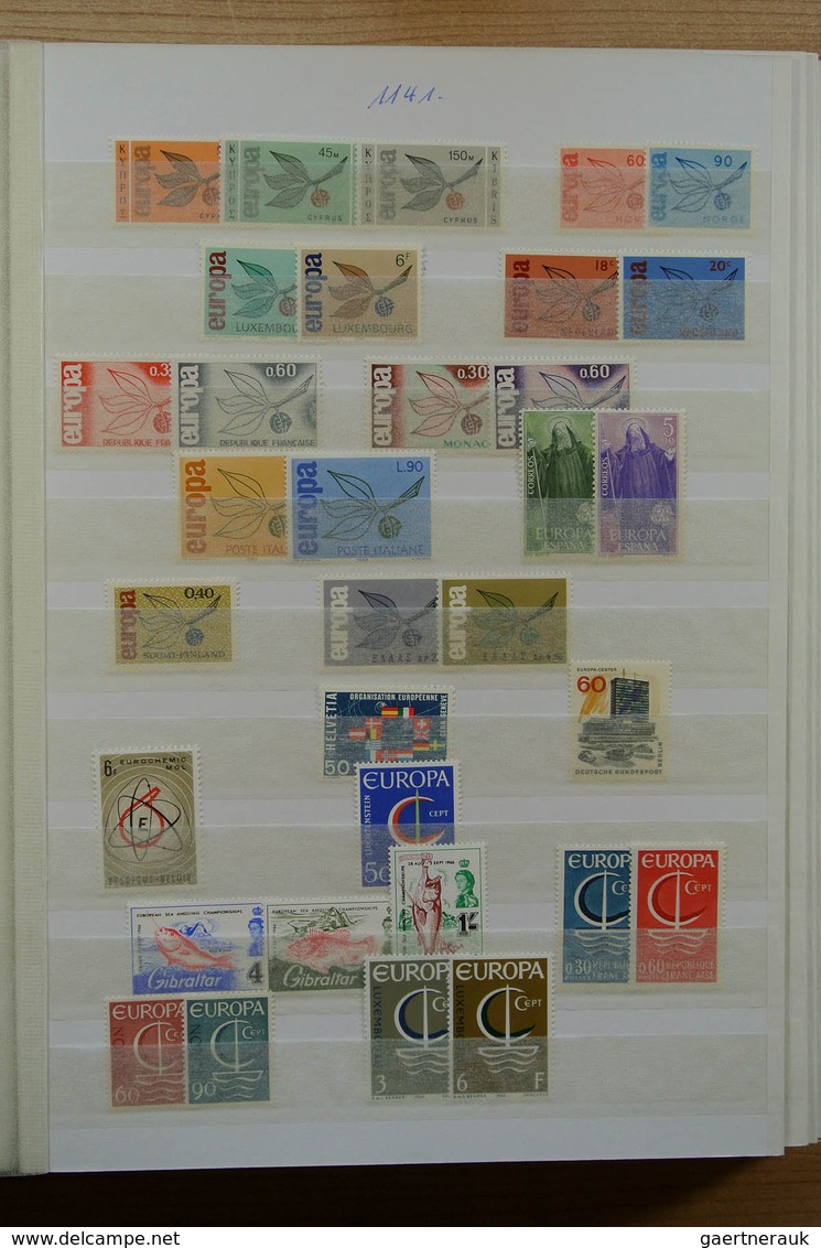 28691 Europa-Union (CEPT): 1956-1992. Well Filled, Mostly MNH Collection United Europe 1956-1992 In 2 Stoc - Autres - Europe