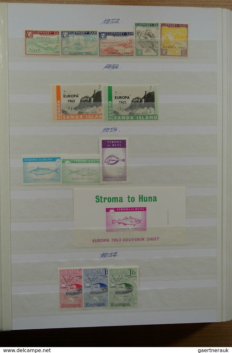 28691 Europa-Union (CEPT): 1956-1992. Well filled, mostly MNH collection United Europe 1956-1992 in 2 stoc