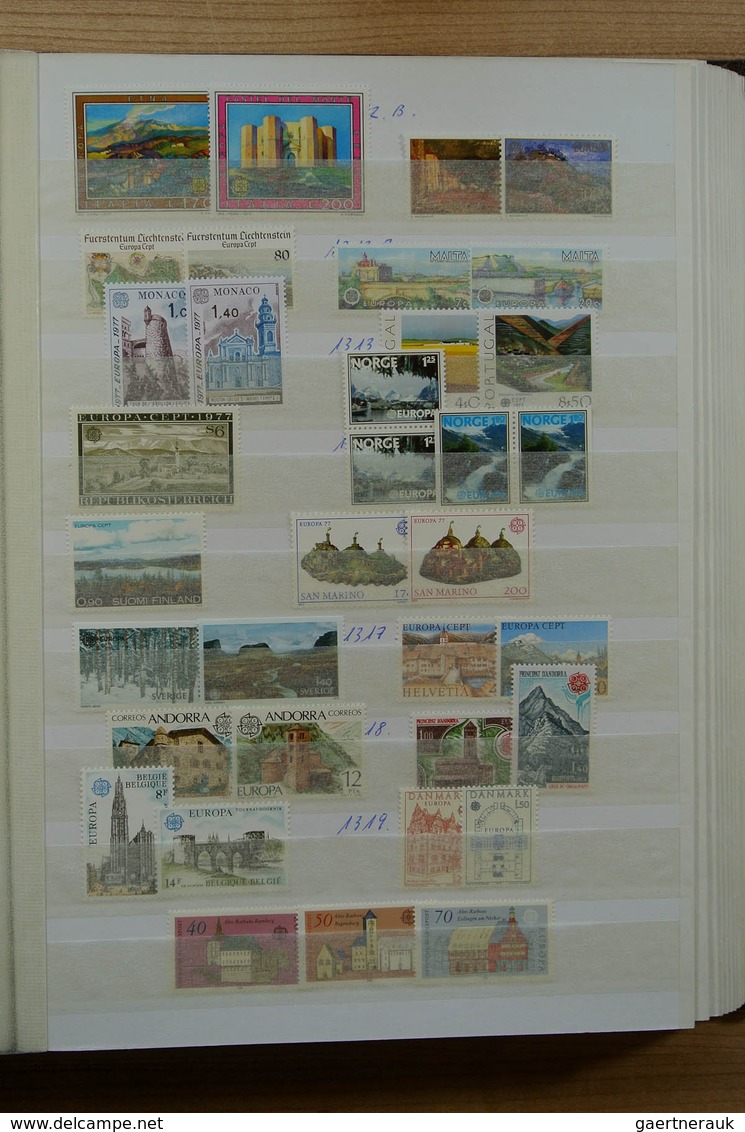 28691 Europa-Union (CEPT): 1956-1992. Well filled, mostly MNH collection United Europe 1956-1992 in 2 stoc