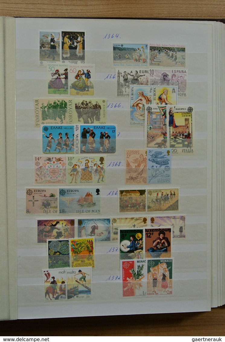 28691 Europa-Union (CEPT): 1956-1992. Well filled, mostly MNH collection United Europe 1956-1992 in 2 stoc