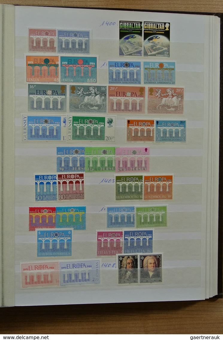 28691 Europa-Union (CEPT): 1956-1992. Well filled, mostly MNH collection United Europe 1956-1992 in 2 stoc