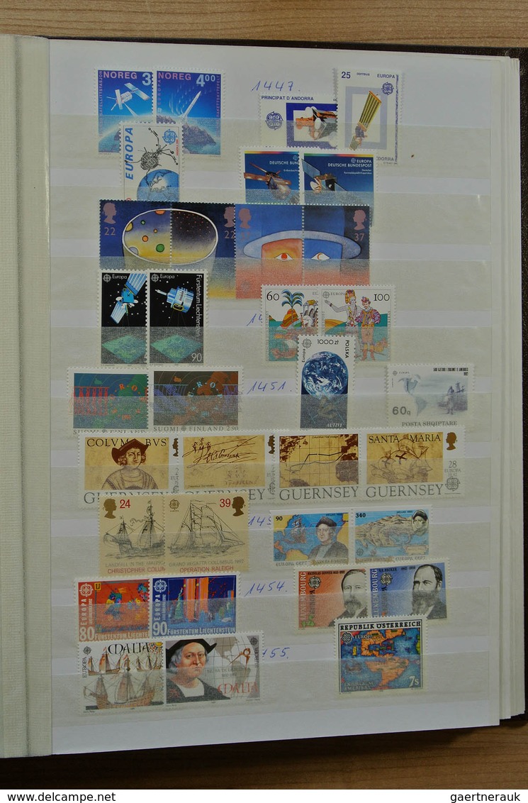 28691 Europa-Union (CEPT): 1956-1992. Well filled, mostly MNH collection United Europe 1956-1992 in 2 stoc