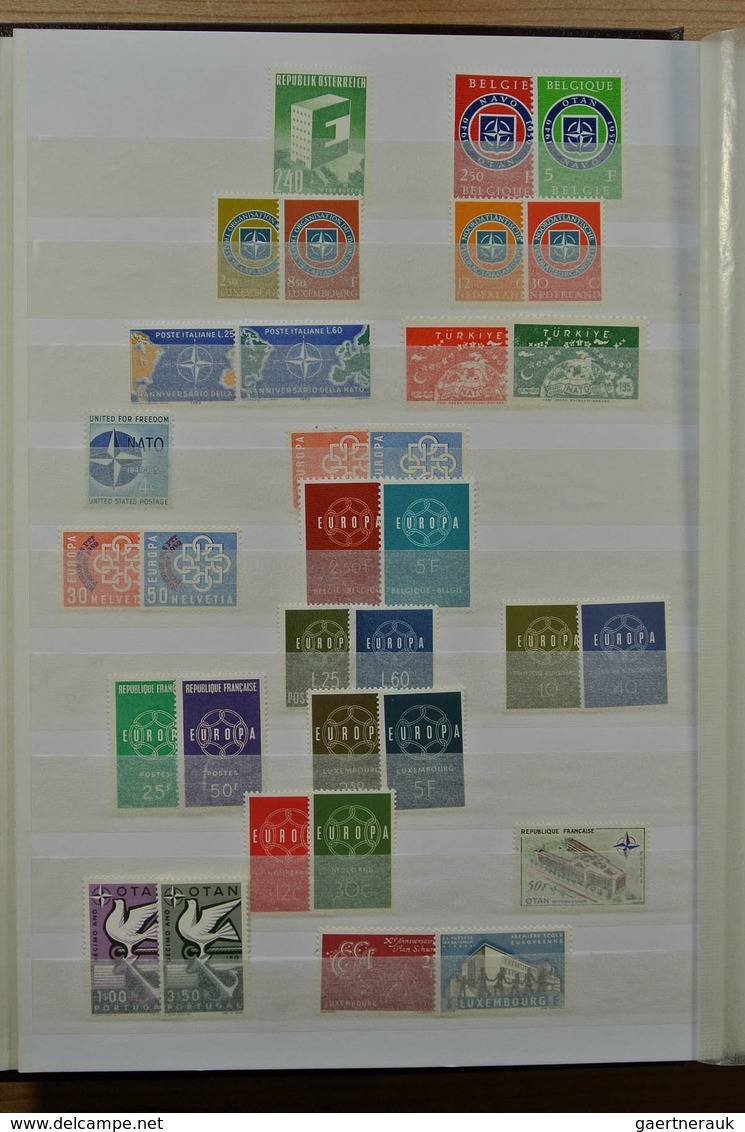 28691 Europa-Union (CEPT): 1956-1992. Well filled, mostly MNH collection United Europe 1956-1992 in 2 stoc