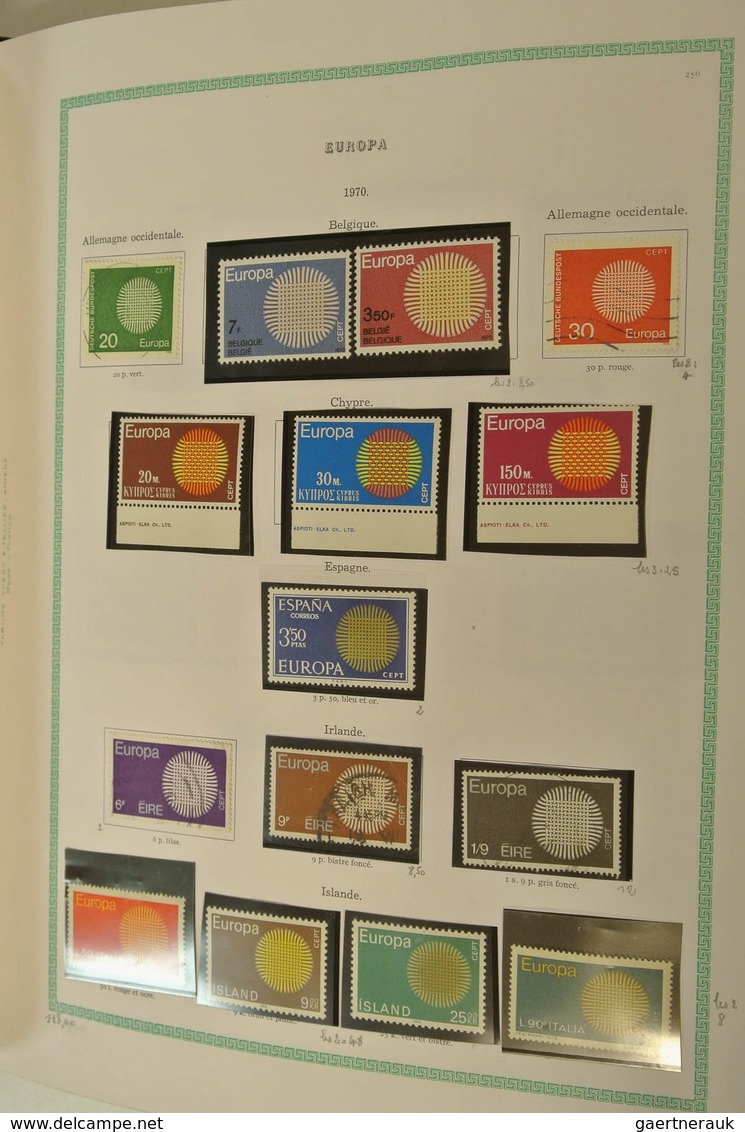 28692 Europa-Union (CEPT): 1956-1999. Nicely filled, mostly MNH collection Europe CEPT 1956-1999 in 2 blan