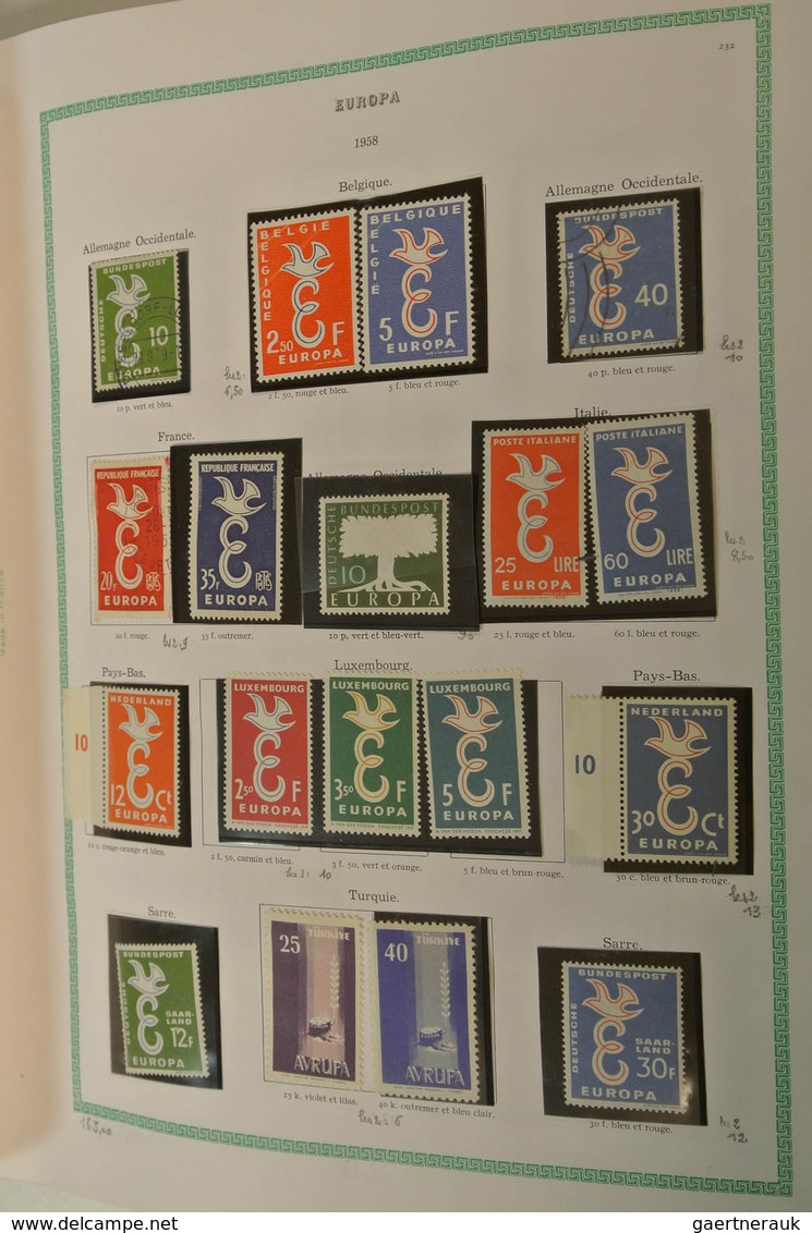 28692 Europa-Union (CEPT): 1956-1999. Nicely filled, mostly MNH collection Europe CEPT 1956-1999 in 2 blan