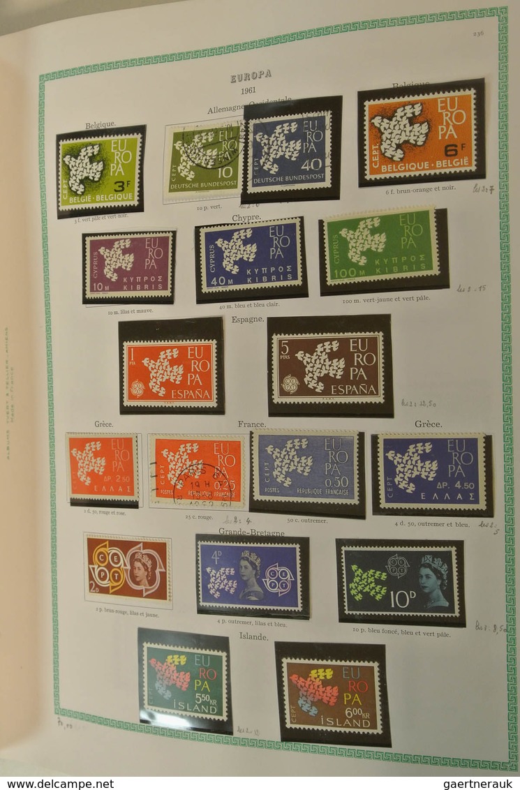 28692 Europa-Union (CEPT): 1956-1999. Nicely filled, mostly MNH collection Europe CEPT 1956-1999 in 2 blan