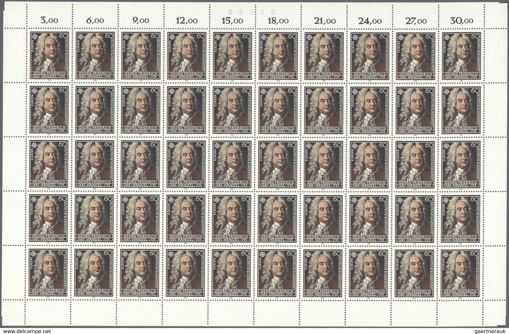 28785 Europa-Union (CEPT): CEPT 1985 Complete Sets Without The Blocks, MHN Per 100. Michel 15370,- ?. ÷ 19 - Autres - Europe