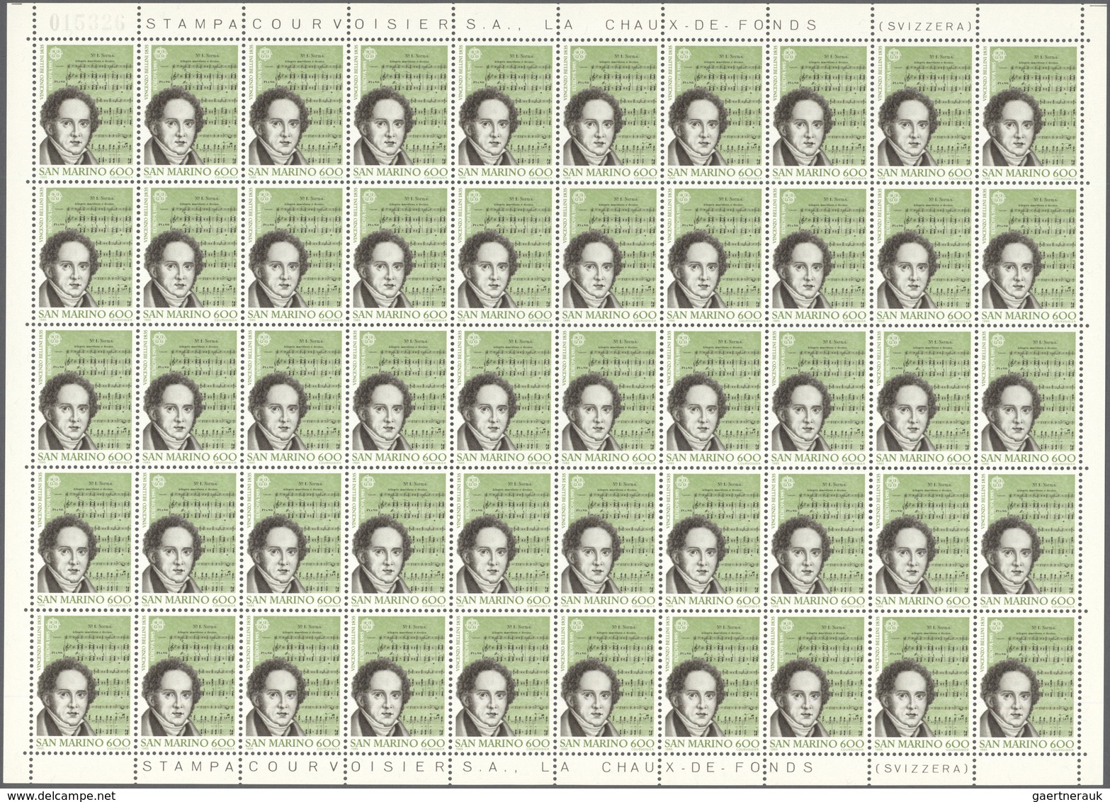 28785 Europa-Union (CEPT): CEPT 1985 complete sets without the blocks, MHN per 100. Michel 15370,- ?. ÷ 19