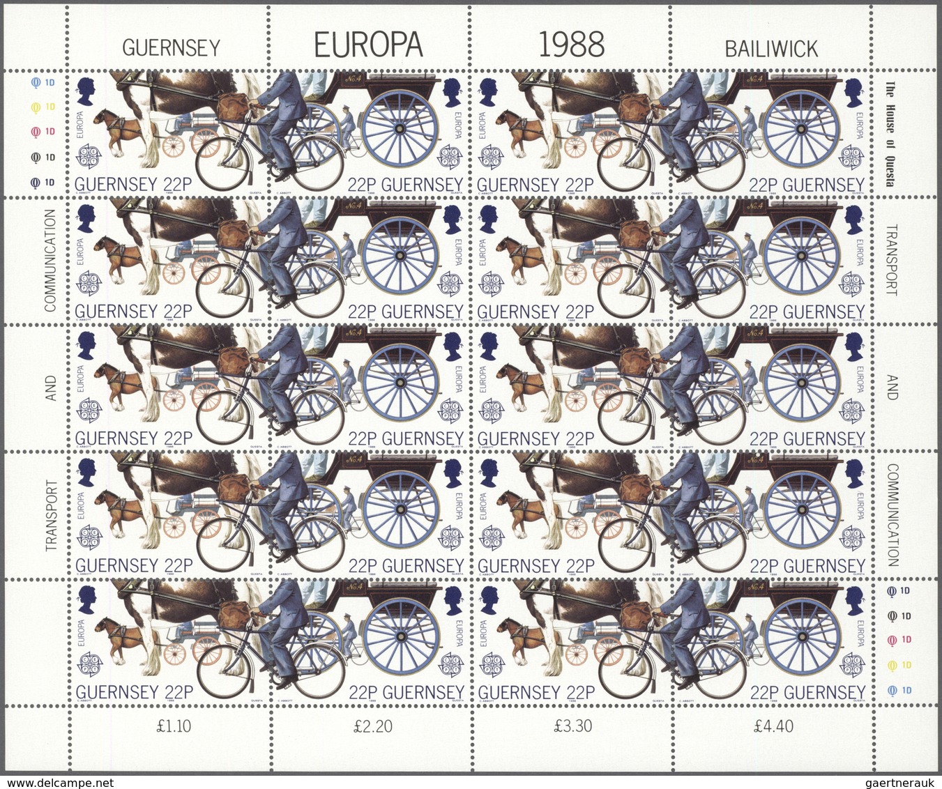 28793 Europa-Union (CEPT): CEPT 1988 Complete Sets Without The Blocks MHN Per 175. Michel 35192,- ?. ÷ 198 - Autres - Europe