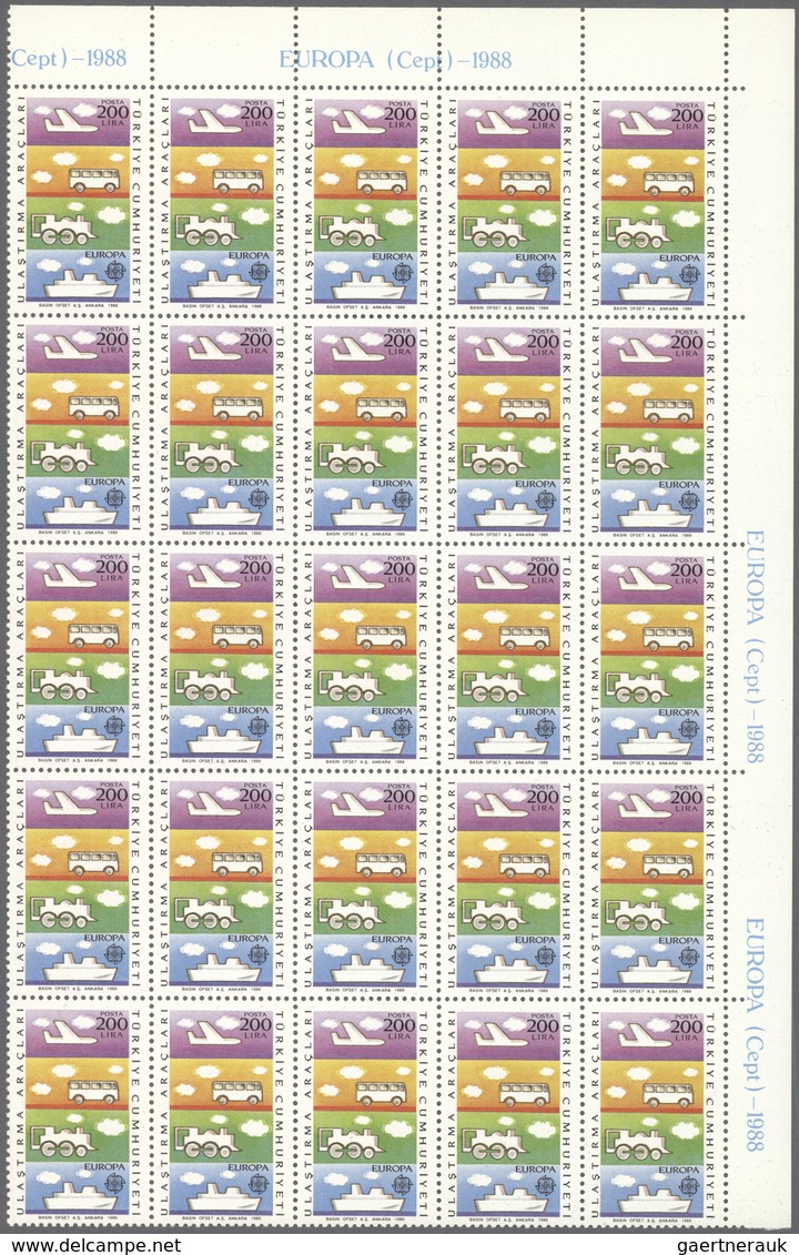 28793 Europa-Union (CEPT): CEPT 1988 complete sets without the blocks MHN per 175. Michel 35192,- ?. ÷ 198