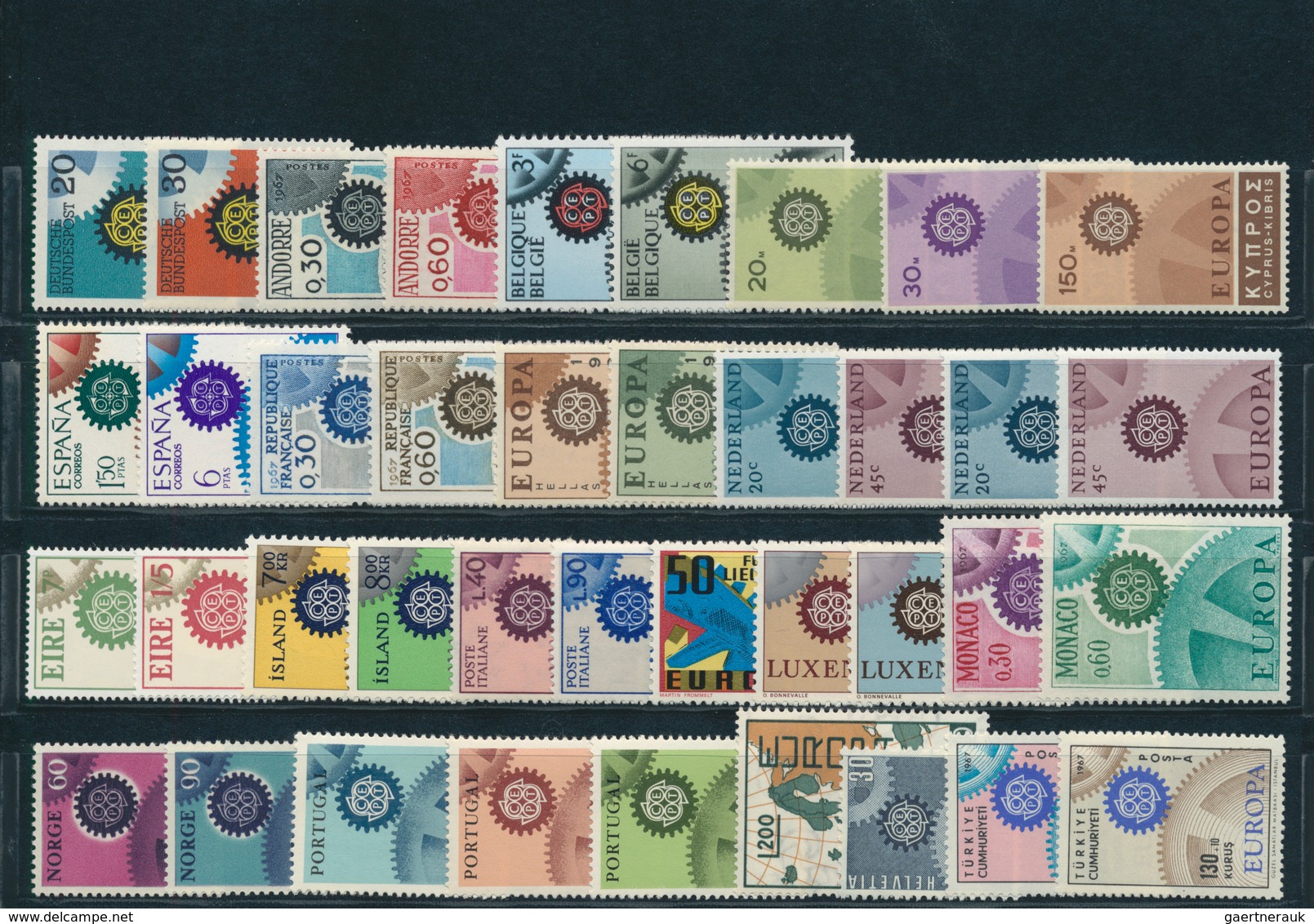 28838 Europa-Union (CEPT): Mint never hinged collection of the joint issues; complete in the main numbers;