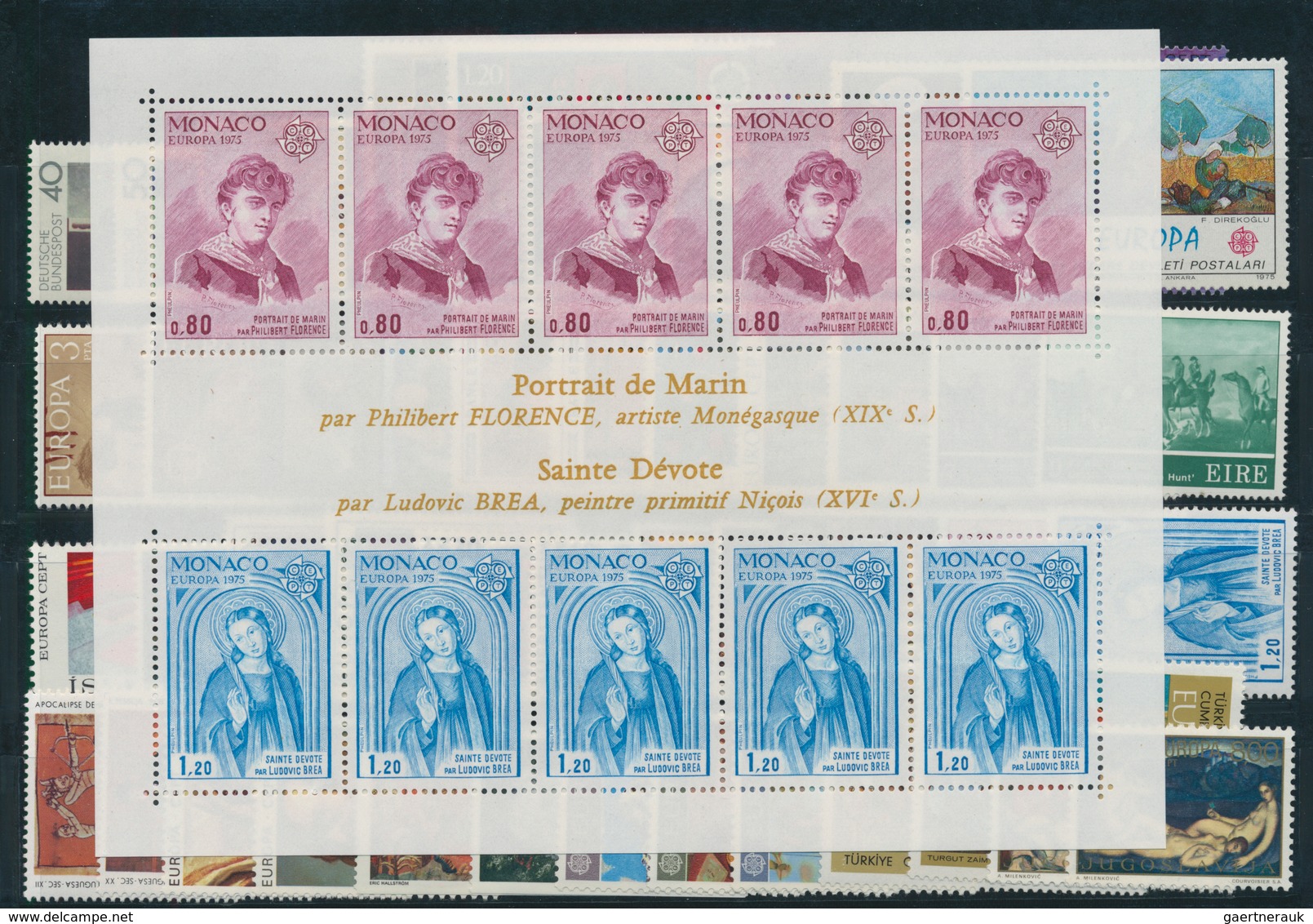 28838 Europa-Union (CEPT): Mint never hinged collection of the joint issues; complete in the main numbers;