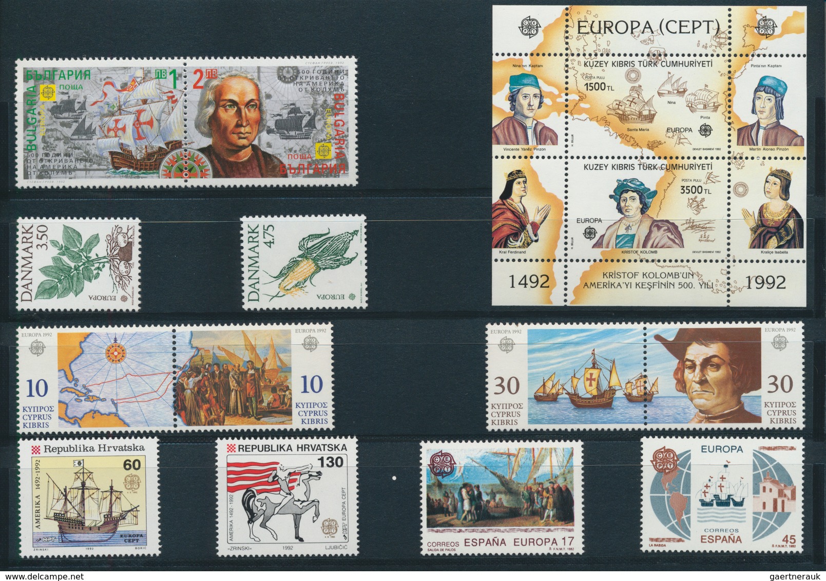 28838 Europa-Union (CEPT): Mint never hinged collection of the joint issues; complete in the main numbers;