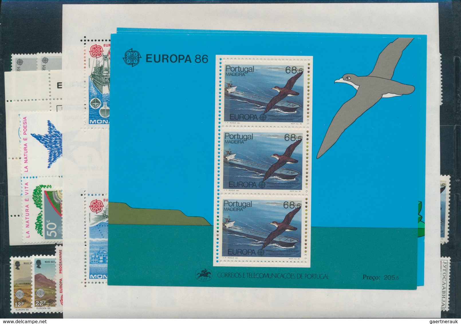 28838 Europa-Union (CEPT): Mint never hinged collection of the joint issues; complete in the main numbers;