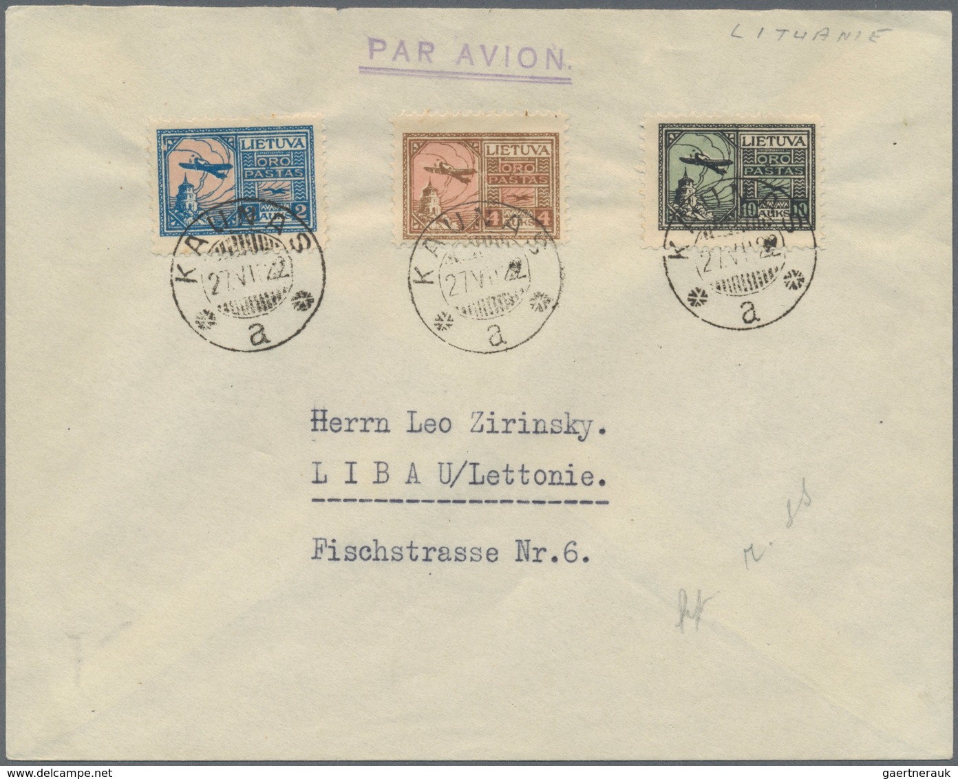 28840 Baltische Staaten: 1815/1940, 29 Envelopes, Stationeries And Picture Cards From Latvia And Lithuania - Autres - Europe