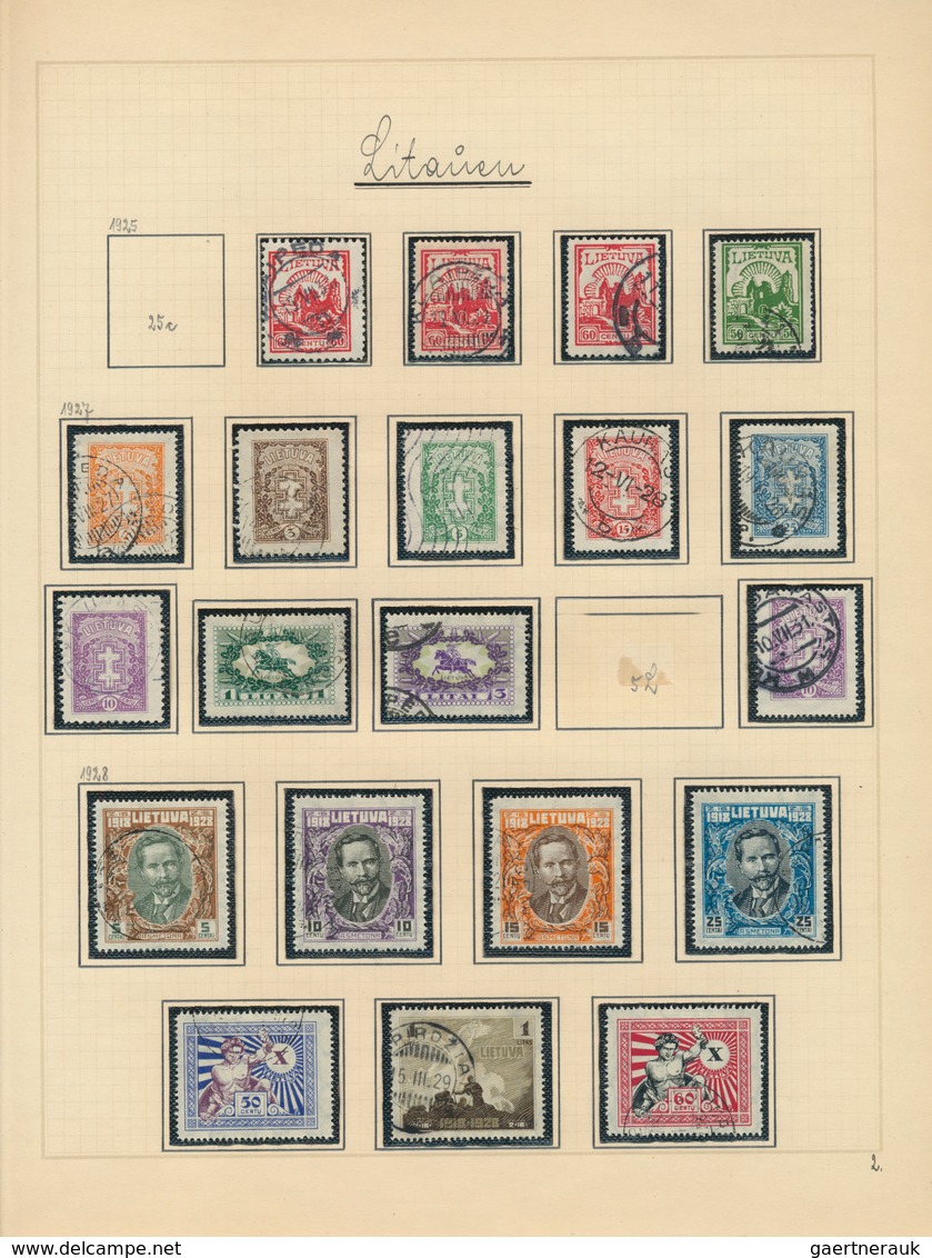 28853 Skandinavien: 1851/1939, Scandinavia/Baltic States, Used Collection On Album Pages In A Binder, Comp - Autres - Europe