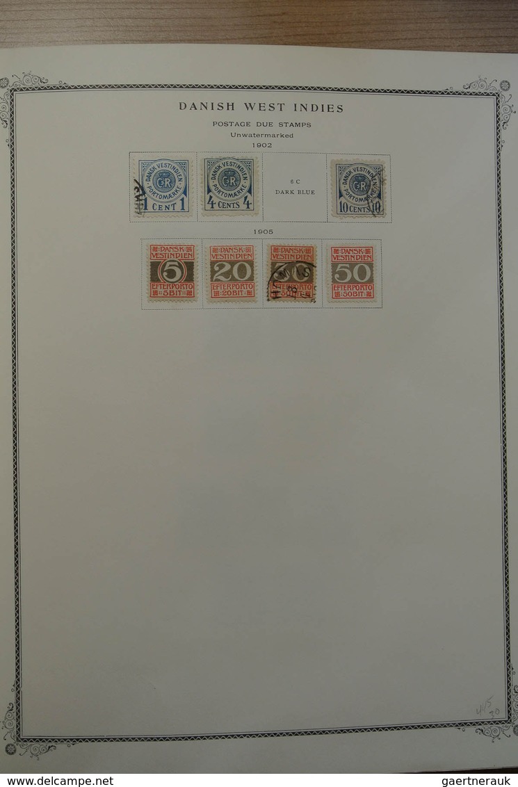 28855 Skandinavien: 1851-1966. Well filled, mint hinged and used collection Scandinavia 1851-1966 in Scott