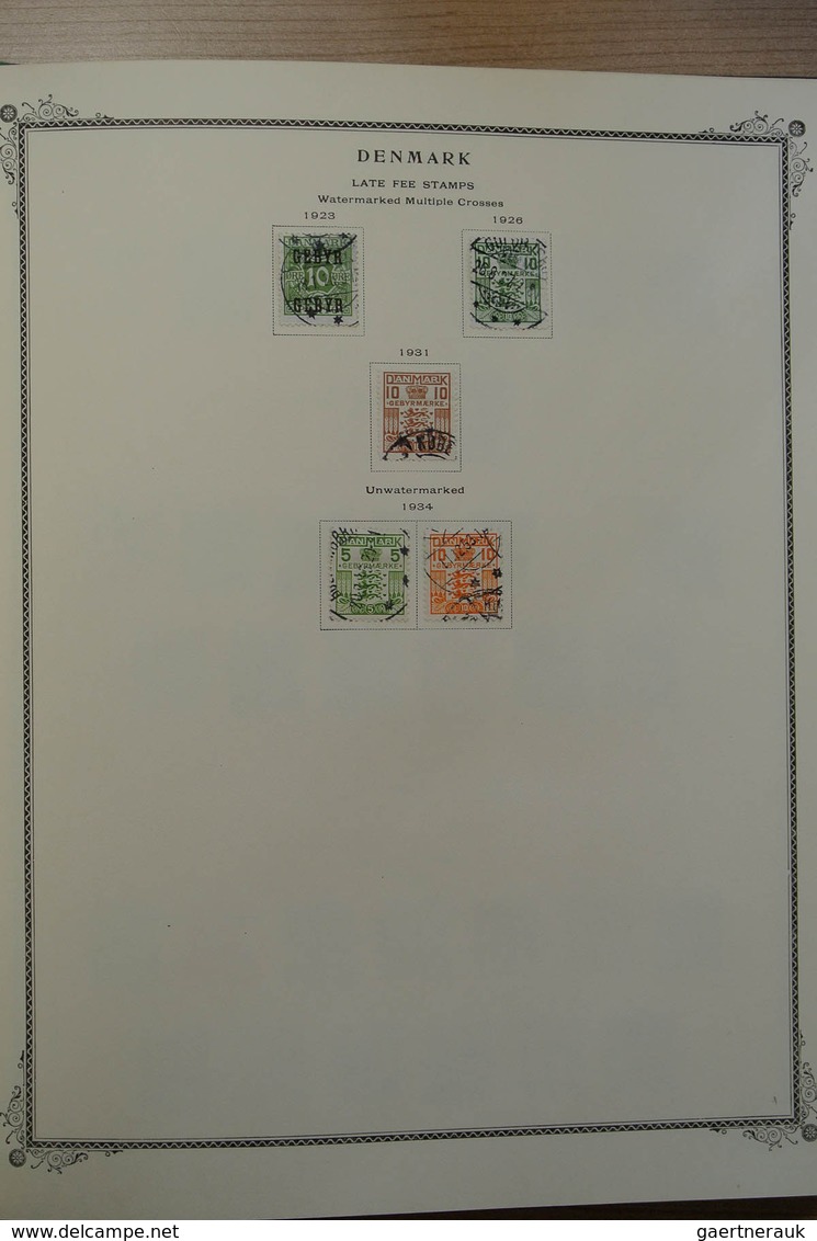 28855 Skandinavien: 1851-1966. Well filled, mint hinged and used collection Scandinavia 1851-1966 in Scott