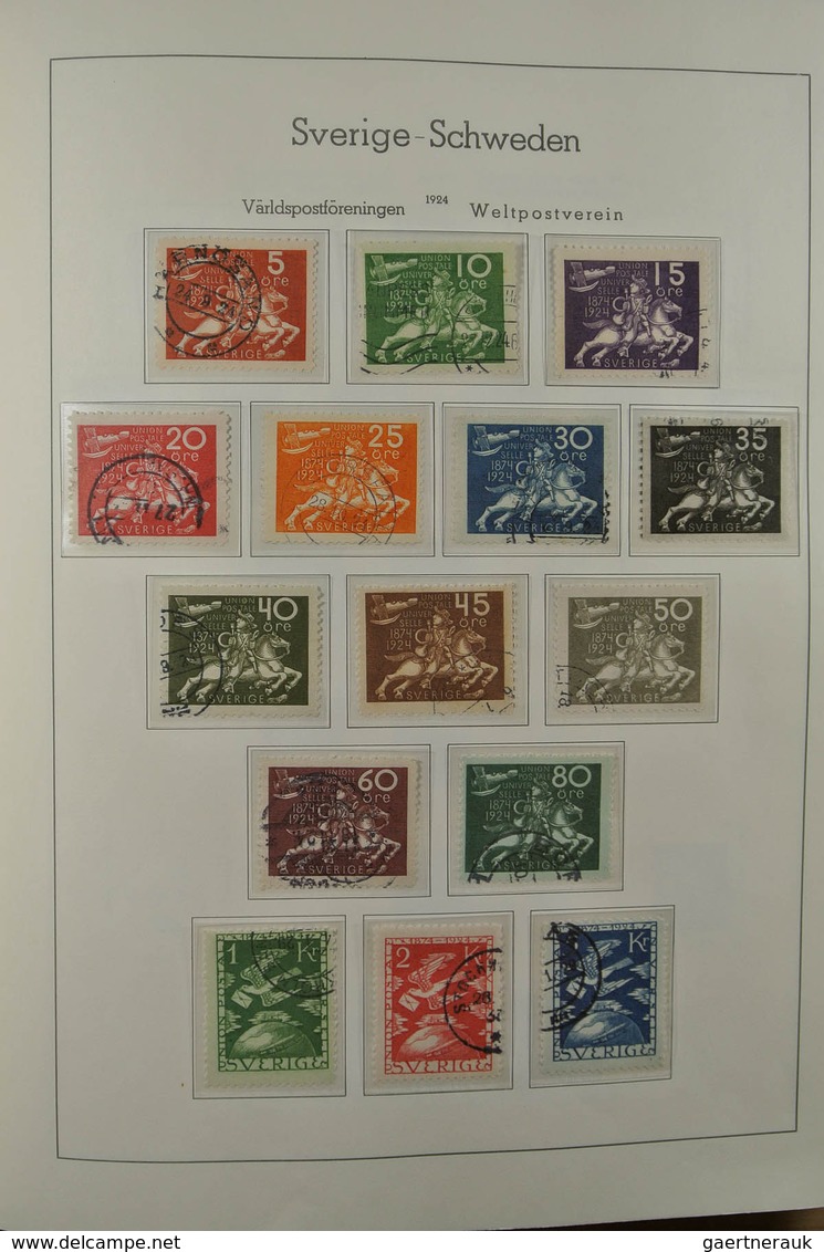 28856 Skandinavien: 1851-1980. Very Powerful Used Collections Denmark, Norway And Sweden, Largely Complete - Autres - Europe