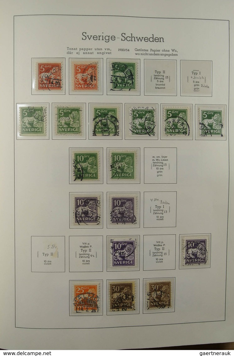 28856 Skandinavien: 1851-1980. Very powerful used collections Denmark, Norway and Sweden, largely complete