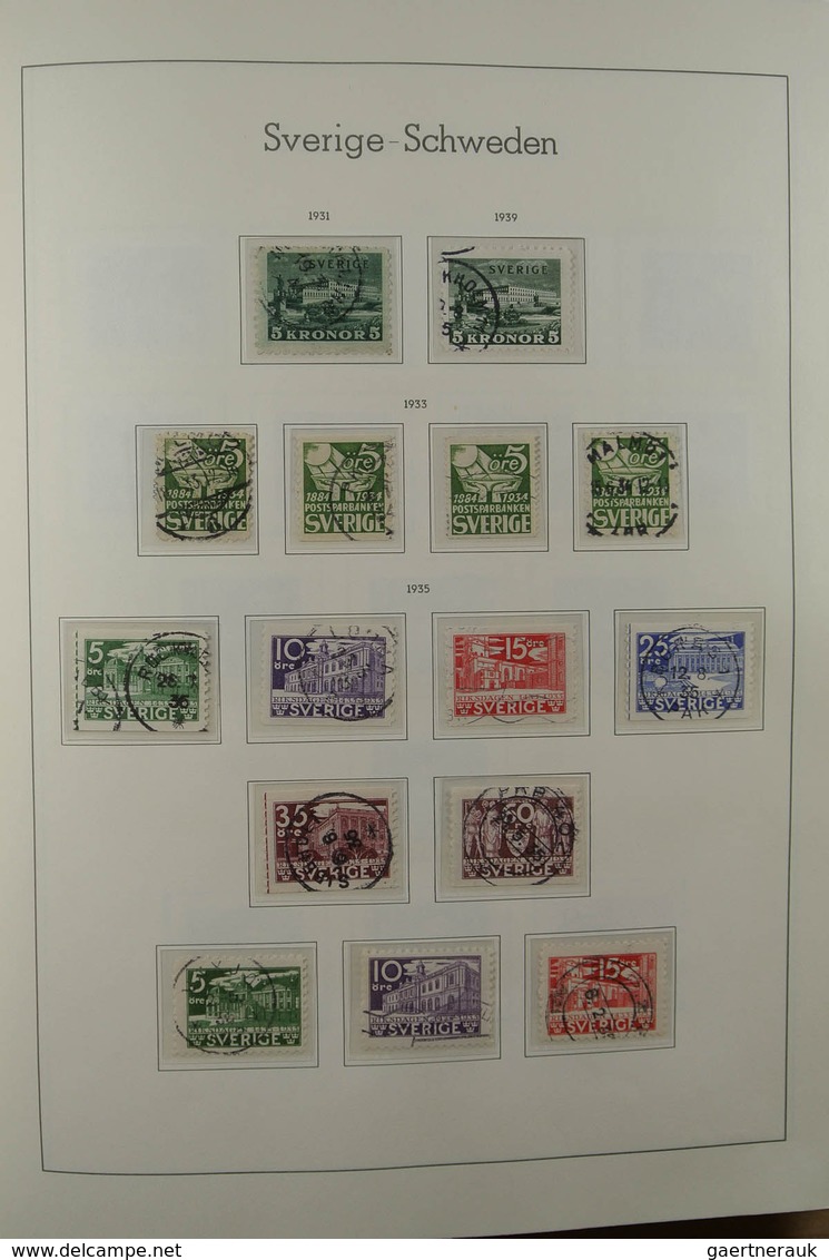 28856 Skandinavien: 1851-1980. Very powerful used collections Denmark, Norway and Sweden, largely complete