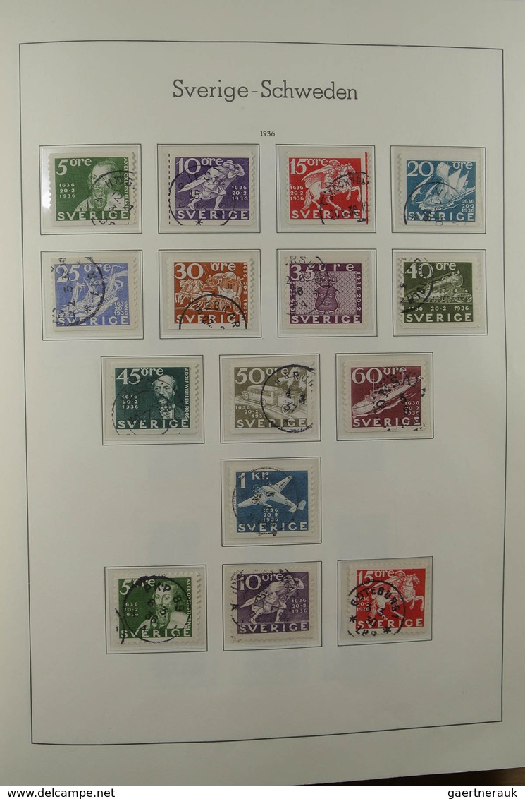 28856 Skandinavien: 1851-1980. Very powerful used collections Denmark, Norway and Sweden, largely complete