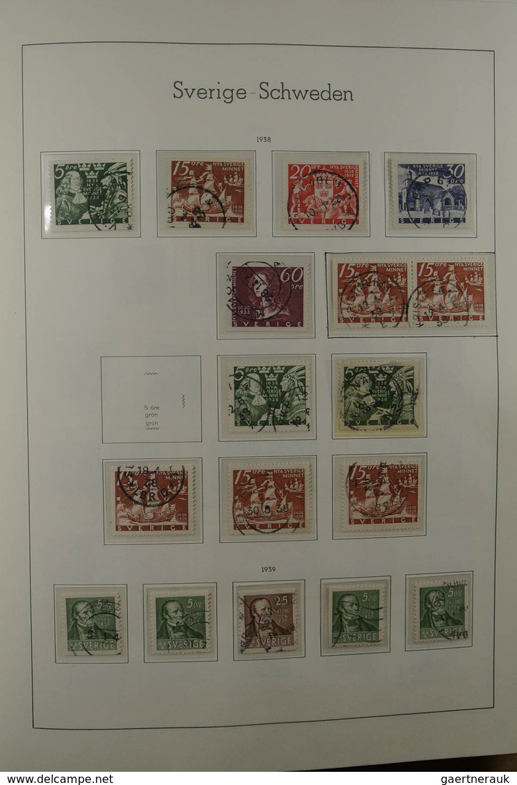 28856 Skandinavien: 1851-1980. Very powerful used collections Denmark, Norway and Sweden, largely complete