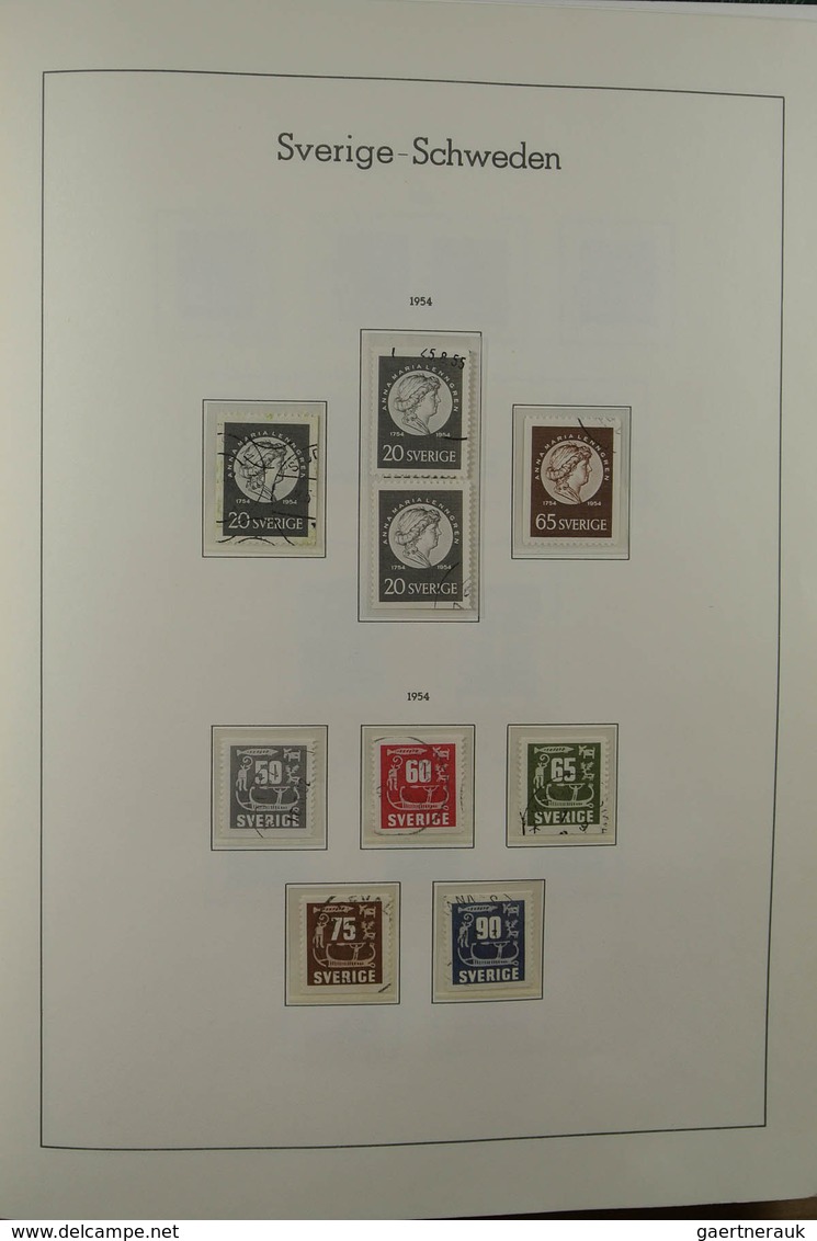 28856 Skandinavien: 1851-1980. Very powerful used collections Denmark, Norway and Sweden, largely complete