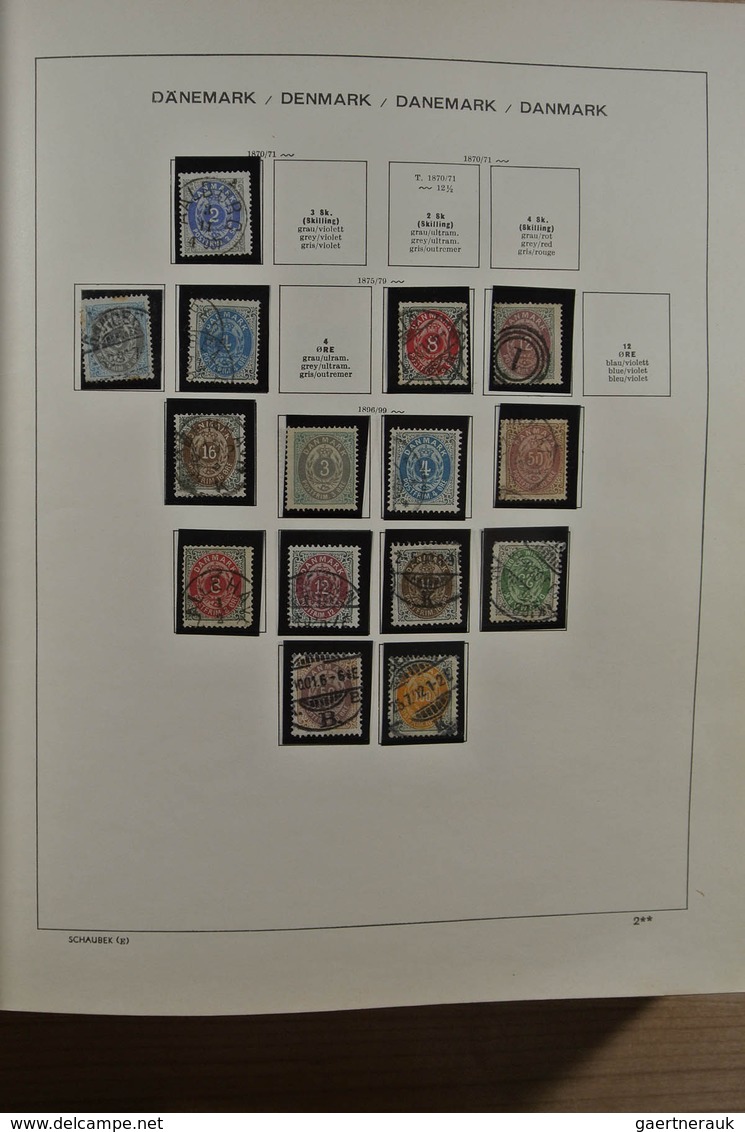 28857 Skandinavien: 1851-1983. Nicely filled, MNH, mint hinged and used collection Scandinavia 1851-1983 i