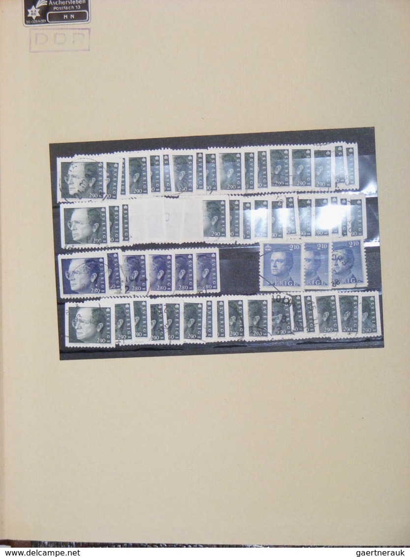 28858 Skandinavien: 1851-2000. MNH, mint hinged and used collection Scandinavia 1851-2000 in 7 old stockbo