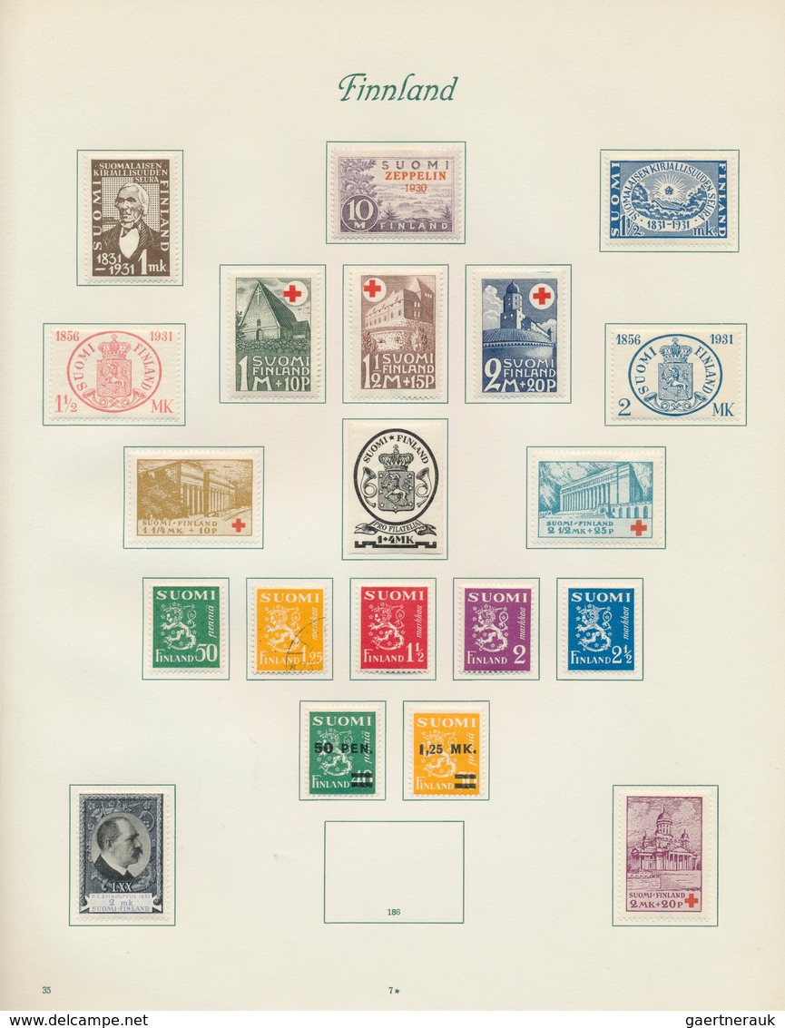 28862 Skandinavien: 1856/1938, Sweden/Finland, Used And Mint Collection On Album Pages, Slightly Varied Co - Autres - Europe