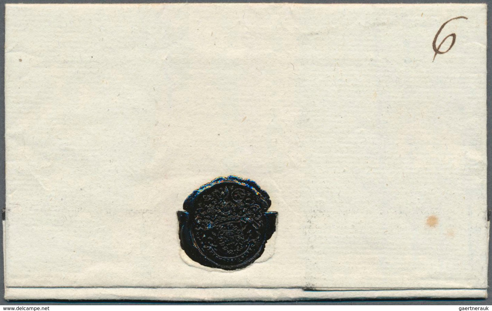 17001 Baden - Vorphilatelie: DE:CRUHE Klarer L1 Als Sehr Späte Verwendung Im Jahr 1796 (normalerweise Verw - Préphilatélie