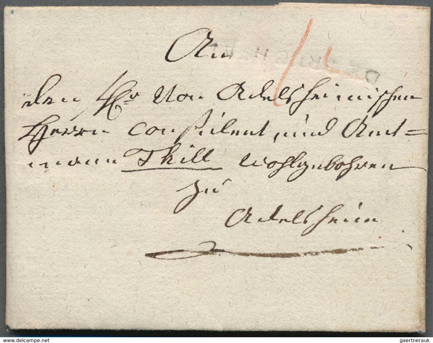 17002 Baden - Vorphilatelie: 1799, DE BRUCHSAL, L1, Gut Geprägter Farbmatter Abschlag Auf Komplettem Klein - Prephilately