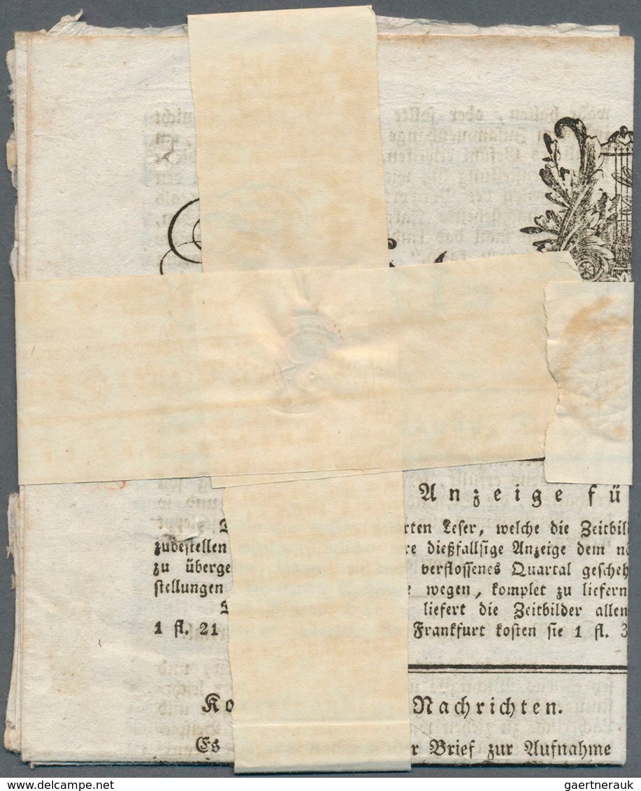 17003 Baden - Vorphilatelie: DURLACH, Roter L1 Auf Vollständigem Streifband Mit Hds. "Probeblatt" Der Korr - Prephilately