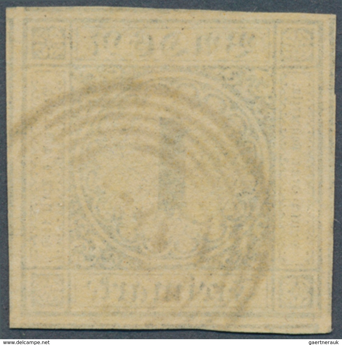 17004 Baden - Marken Und Briefe: 1851, Ziffern 1 Kr. Schwarz Auf Graugelb, Erste Auflage Auf Dünnem Papier - Other & Unclassified