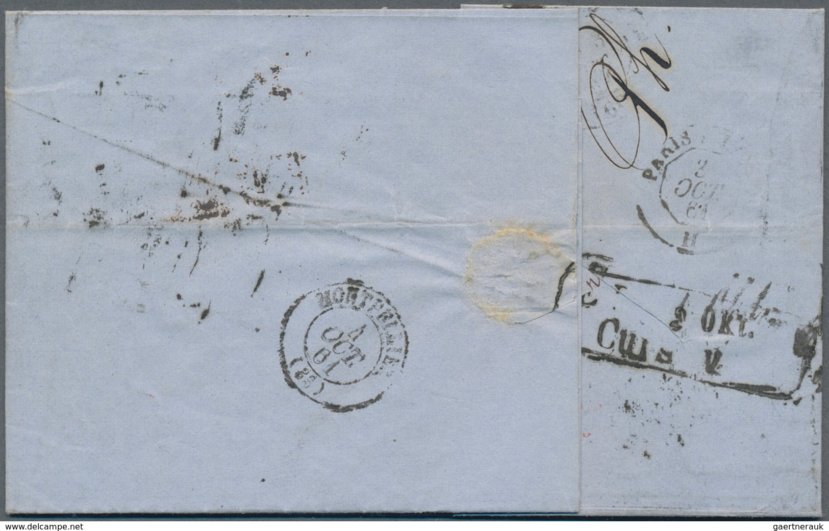 17021 Baden - Marken Und Briefe: 1860, 9 Kr. Lebhaftrosarot Mit Zackenkranz-Nummernstempel "87" Auf Kpl. F - Autres & Non Classés