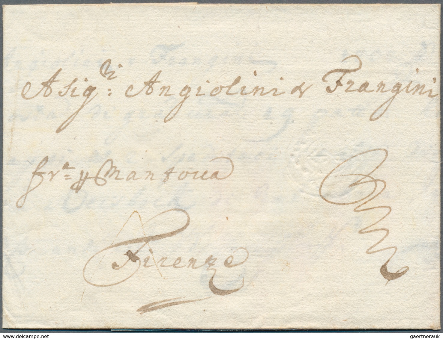 17052 Bayern - Vorphilatelie: 1732, Faltbrief Aus Augsburg (handschr. Augusta) Von Der Handelsunternehmung - Prephilately