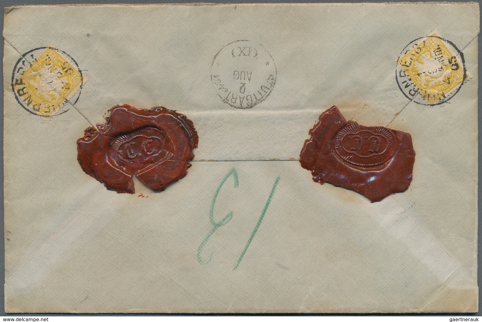 17178 Bayern - Marken Und Briefe: 1900, 40 Pfg. Orangegelb, Zwei Werte Als Portogerechte Mehrfachfrankatur - Other & Unclassified