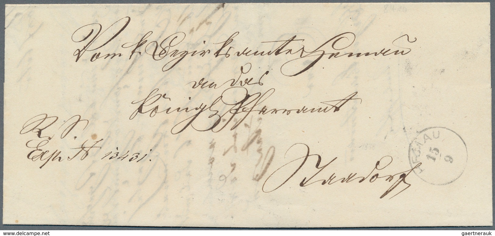 17216 Bayern - Ortsstempel: HEMAU / 15.9. (1871), Sehr Seltener Schwarzer Zierstempel Ohne Zierstücke (Sem - Other & Unclassified