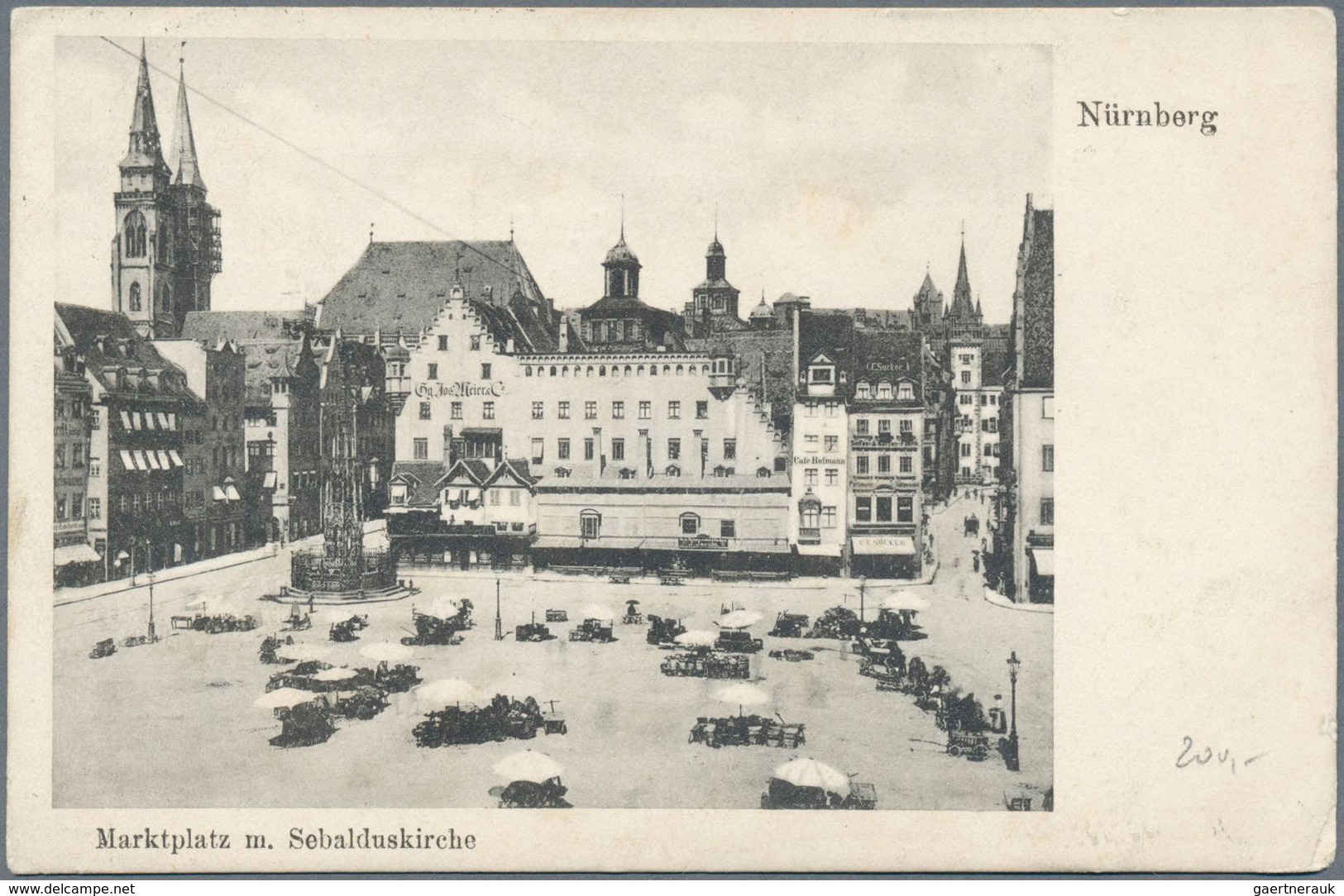 17236 Bayern - Besonderheiten: 1905/1908, Ansichtskarte Von Nürnberg Nach Wien Und Dort Mit 15 Heller Nach - Other & Unclassified