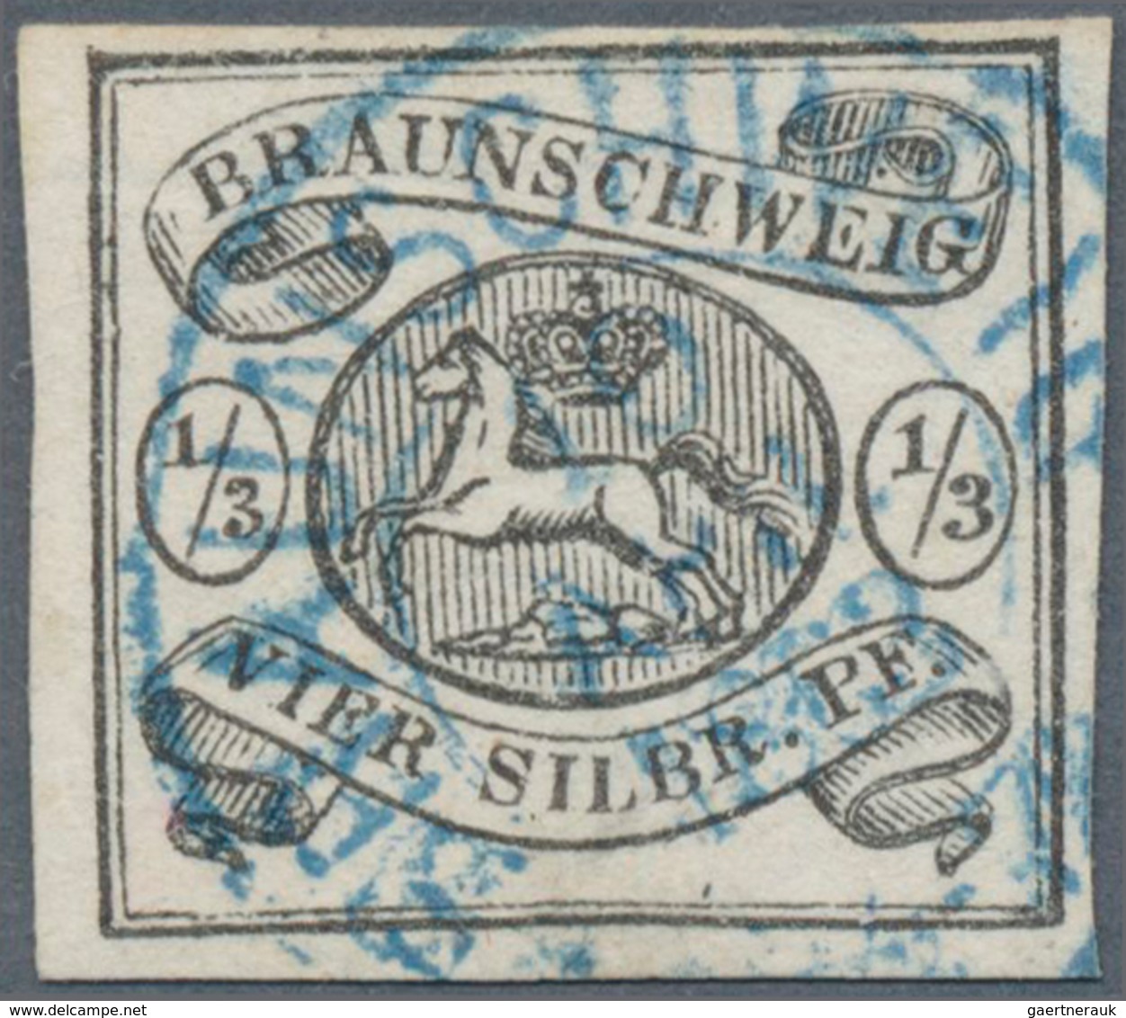 17243 Braunschweig - Marken Und Briefe: 1852, Freimarken Wappen ¼ (Ggr)/3 GPf Und 1/3 (Sgr)/4 SPf, Jeweils - Brunswick